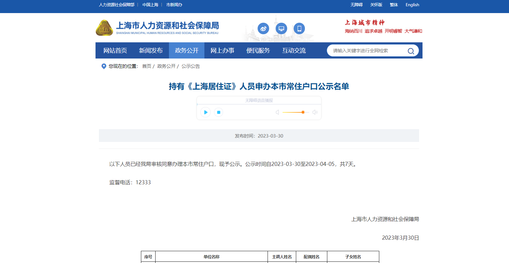2023年3月第2批上海居转户落户名单公示（共1430户）！满足条件即可提交落户申请！
