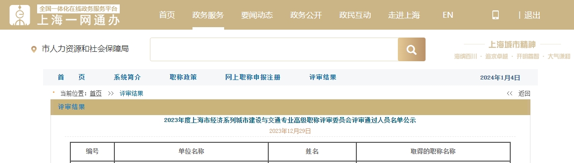 公示名单！上海高级经济师118人！